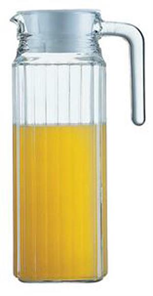 Fermenteringsburk till kombucha / Glaskande med låg, Quadro, Luminarc, 1,1 liter